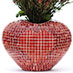 Obbligato Heart mosaic planters